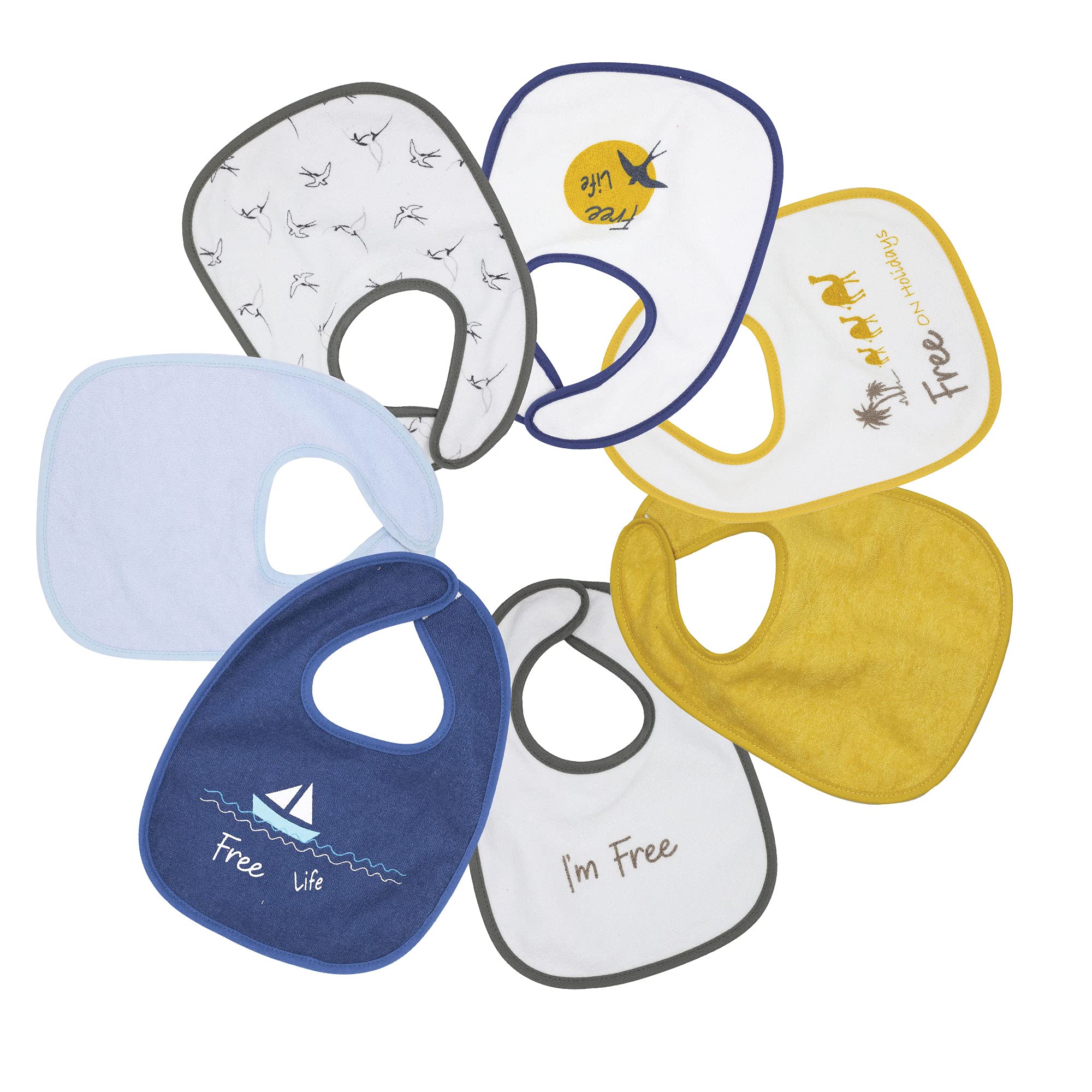 trois-kilos-sept-lot-de-7-bavoirs-b-b-4-mois-imperm-ables-motifs-free-ponge-tpu- image 1