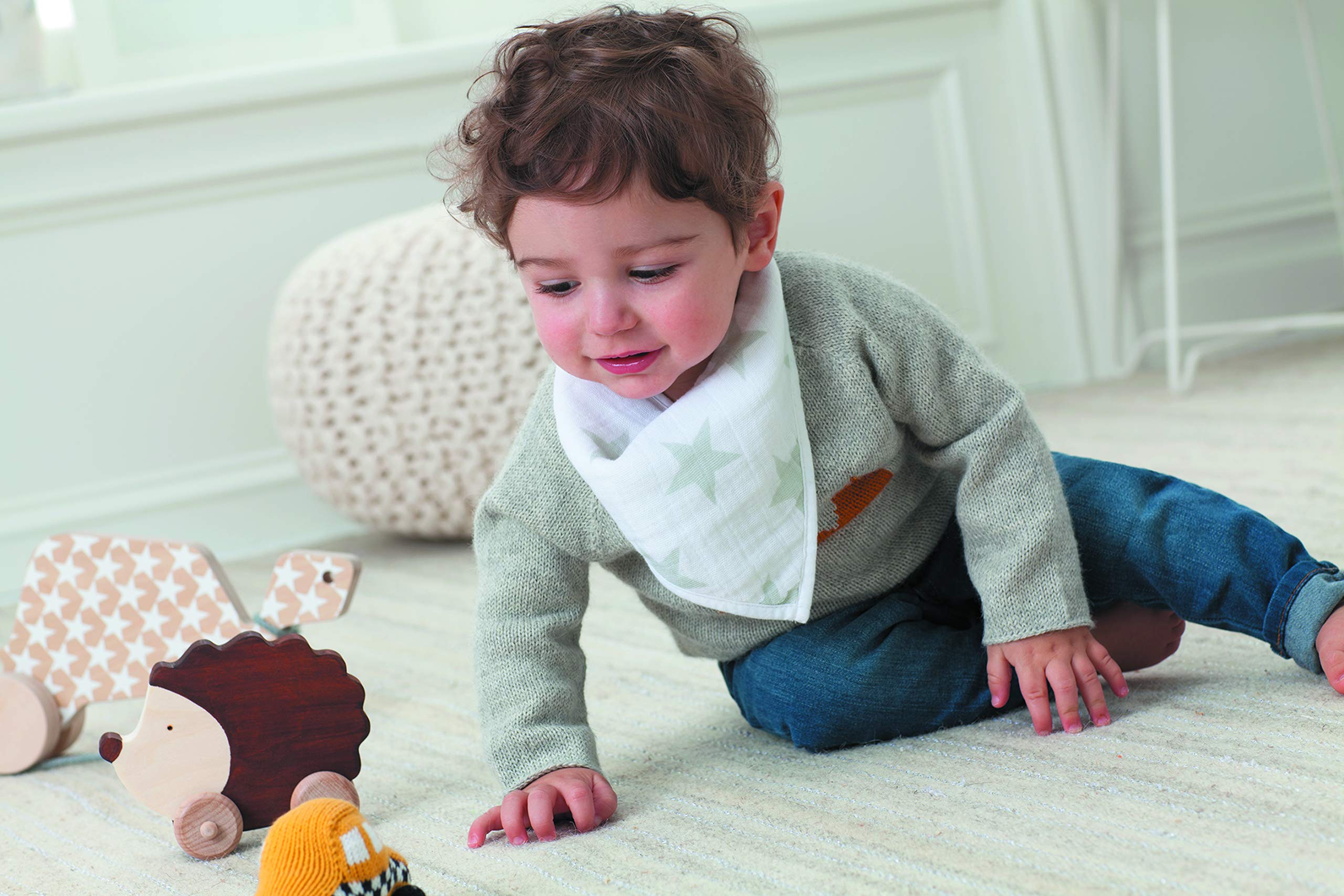 aden-anais-essentials-bavoirs-bandana-en-mousseline-100-coton-lot-de-2-imprim-mi image 3