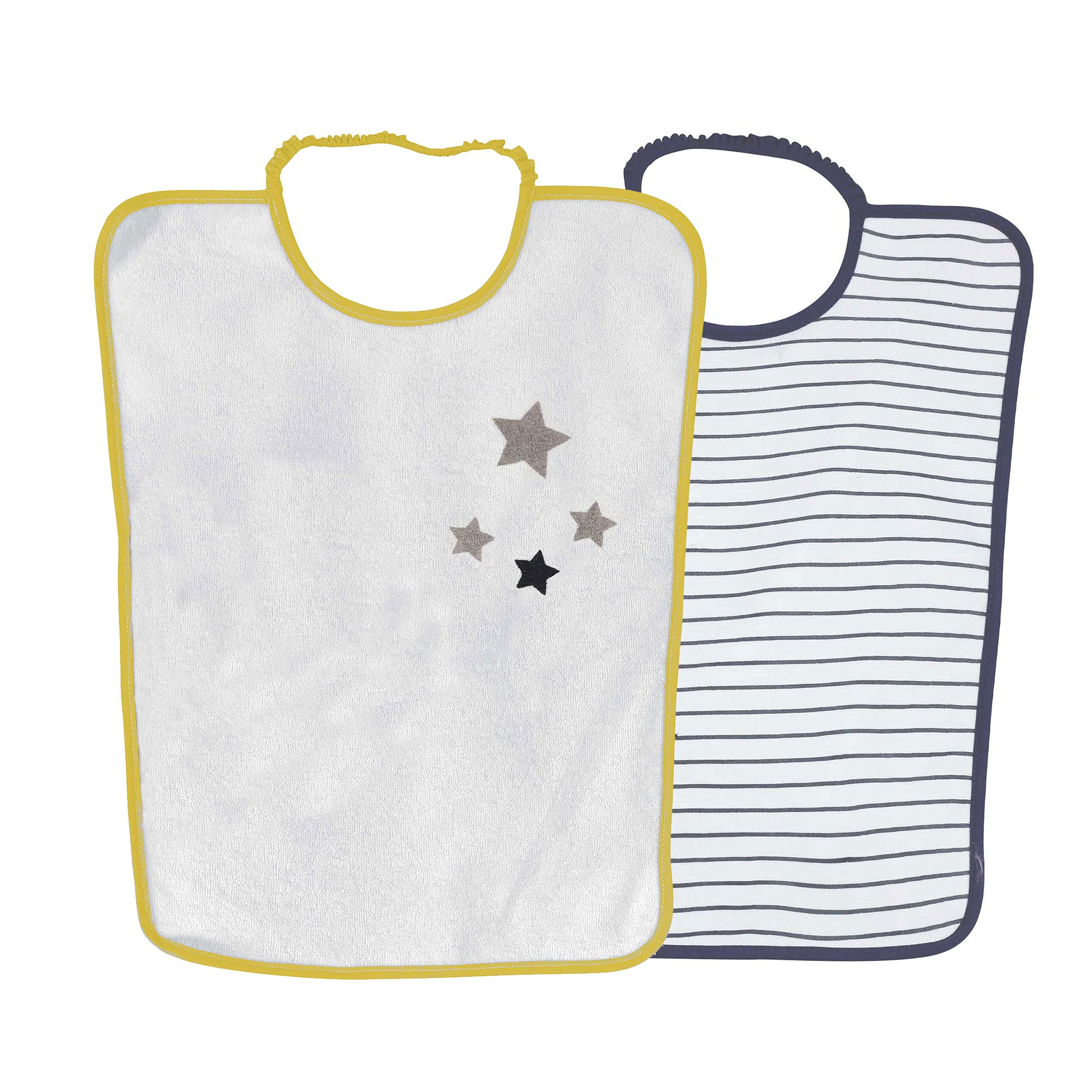 trois-kilos-sept-lot-de-2-bavoirs-maternelle-interlock-ponge-grand-bavoir-b-b-im image 1