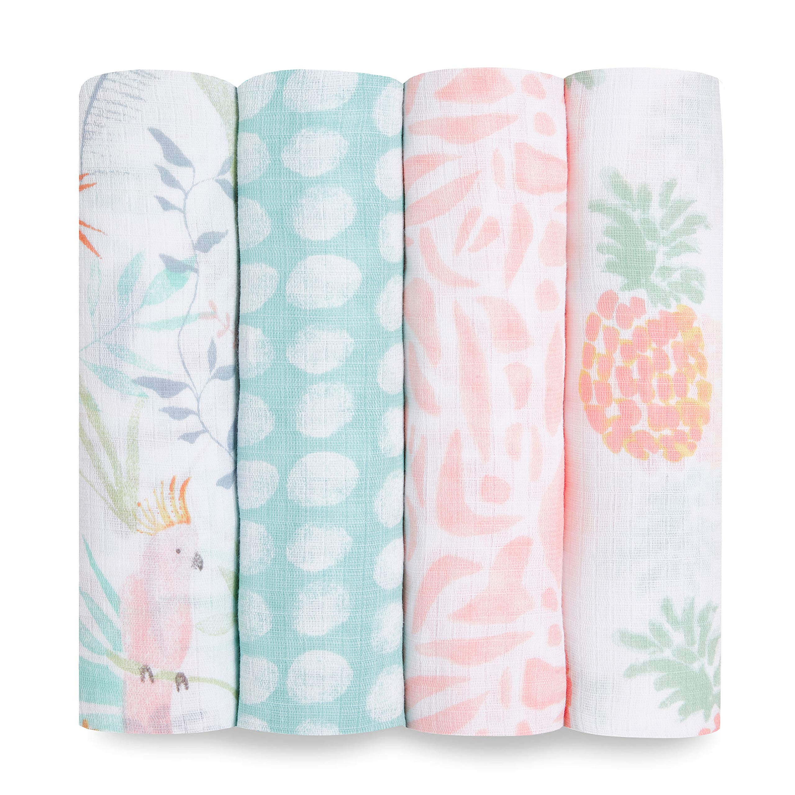 aden-anais-essentials-lot-de-4-maxi-langes-b-b-en-mousseline-100-coton-112-x-112 image 8
