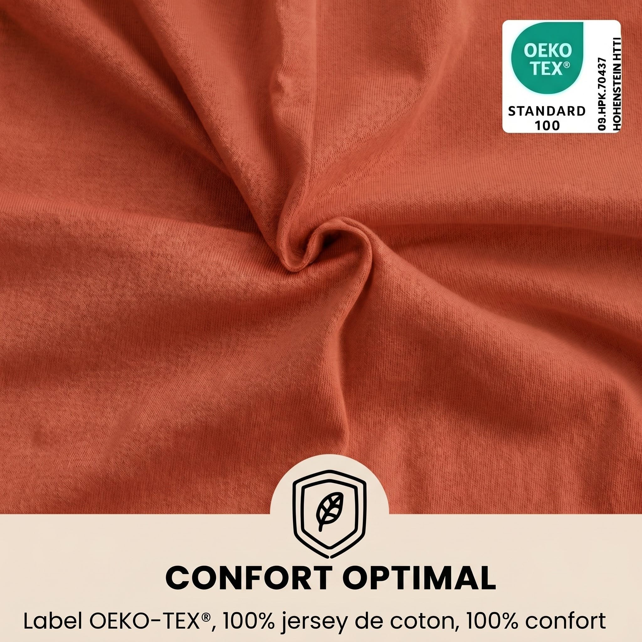 trois-kilos-sept-drap-housse-b-b-terracotta-70x140-cm-jersey-100-coton-extensibl image 2