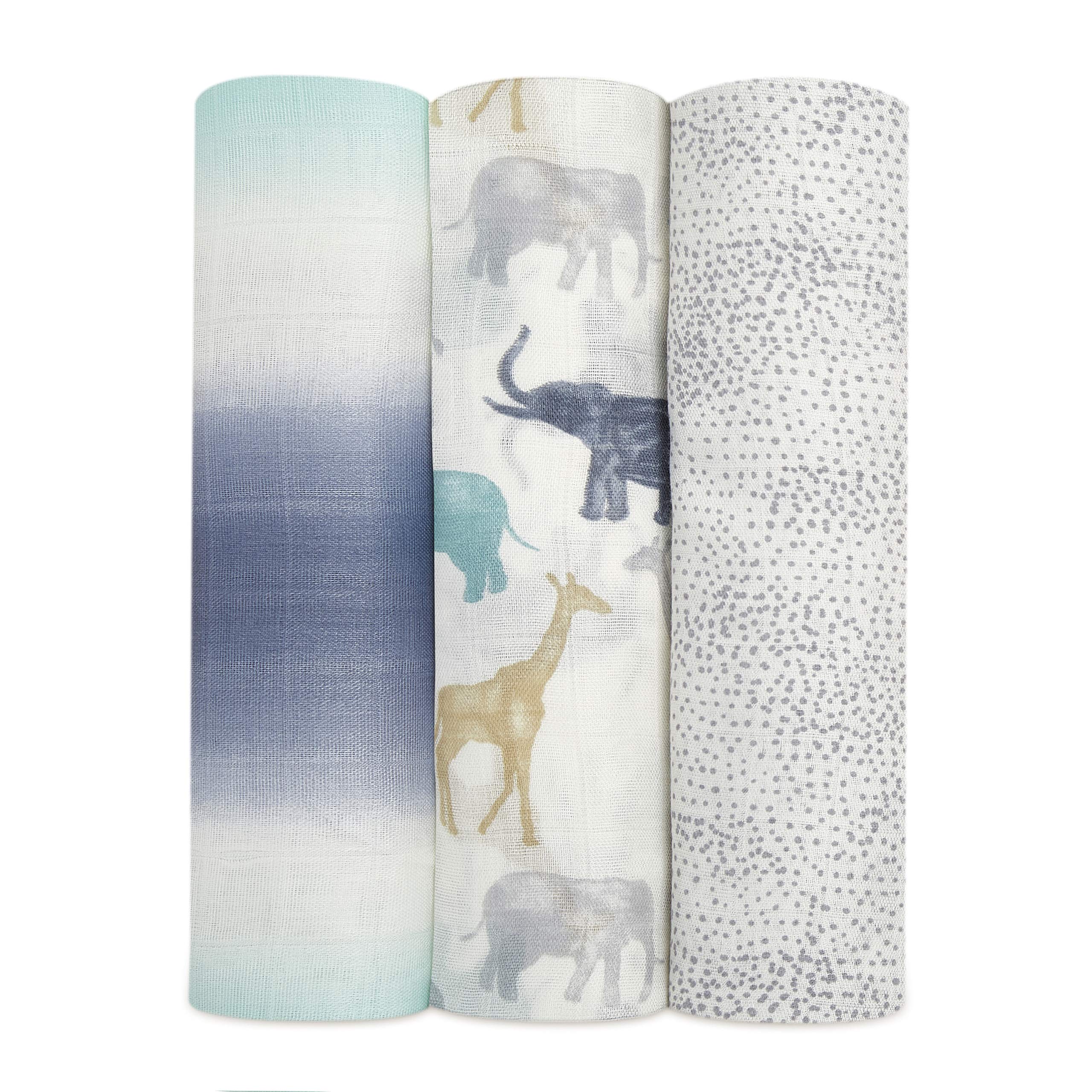 aden-anais-silky-soft-lot-de-3-maxi-langes-en-viscose-de-bambou-120-x-120-cm-ult image 1