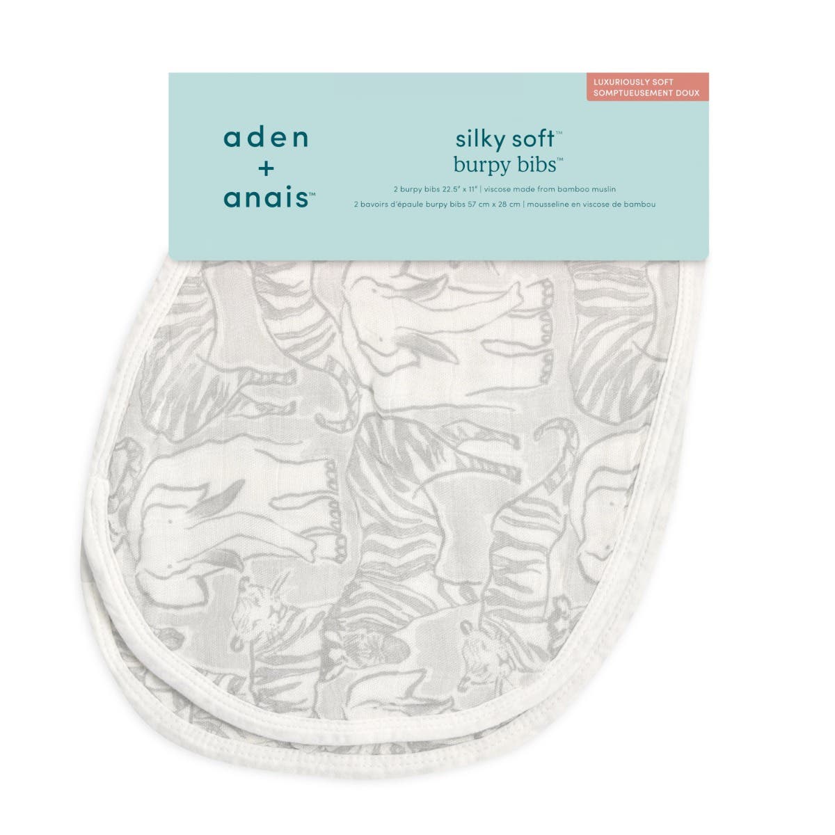 aden-anais-boutique-silky-soft-burpy-bib-2-pack-bavoirs-2-en-1-lange-de-r-gurgit image 3