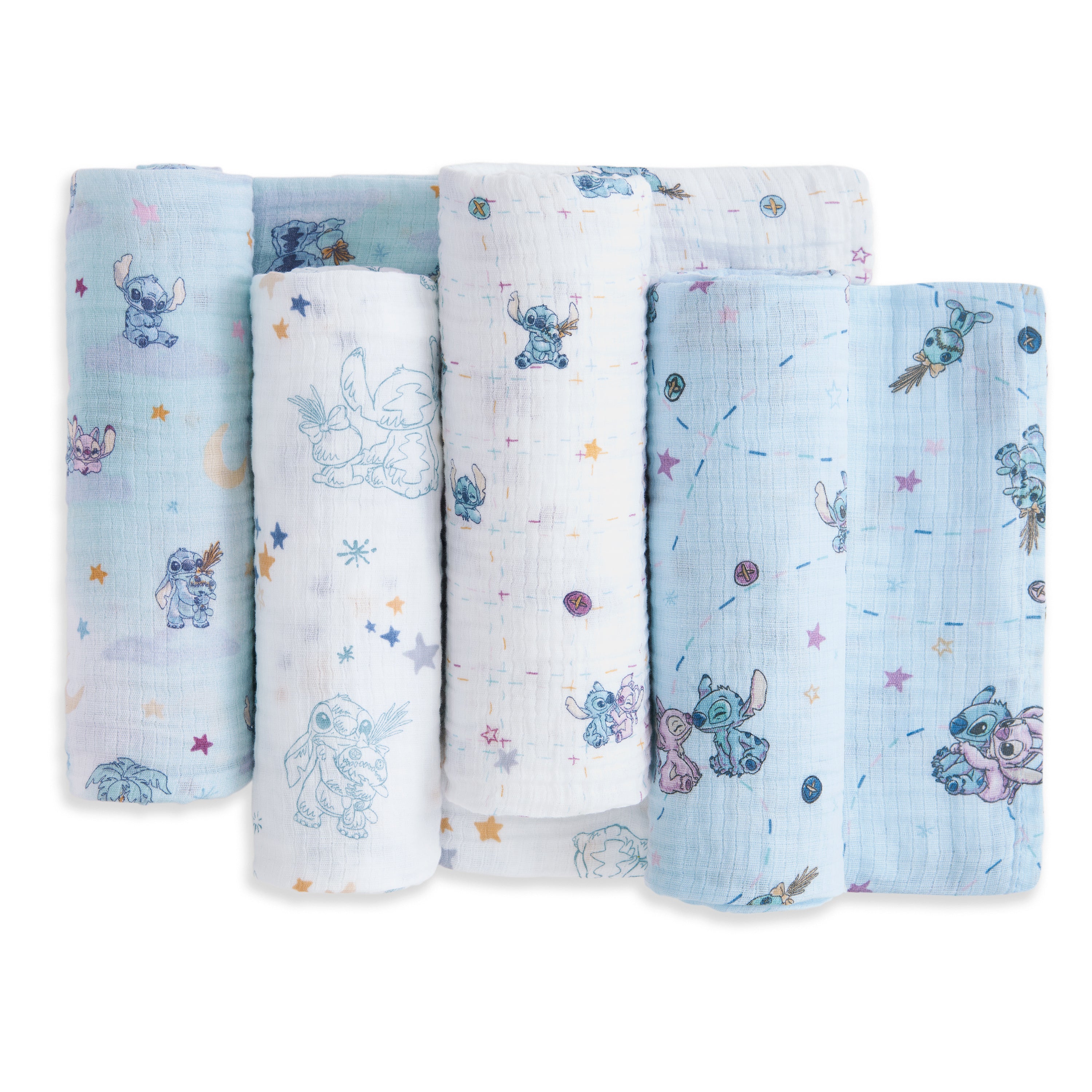 aden-anais-essentials-disney-lilo-et-stitch-lot-de-4-langes-en-coton-muslin-lice image 5
