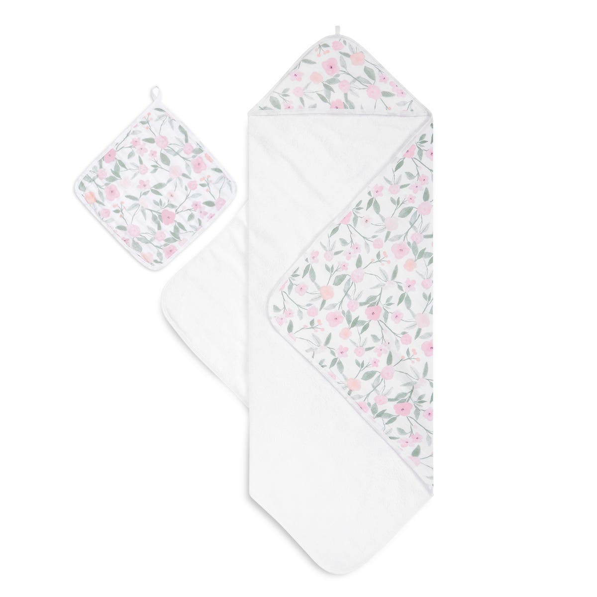 aden-anais-boutique-towel-washcloth-set-serviette-capuche-100-coton-mousseline-o image 1