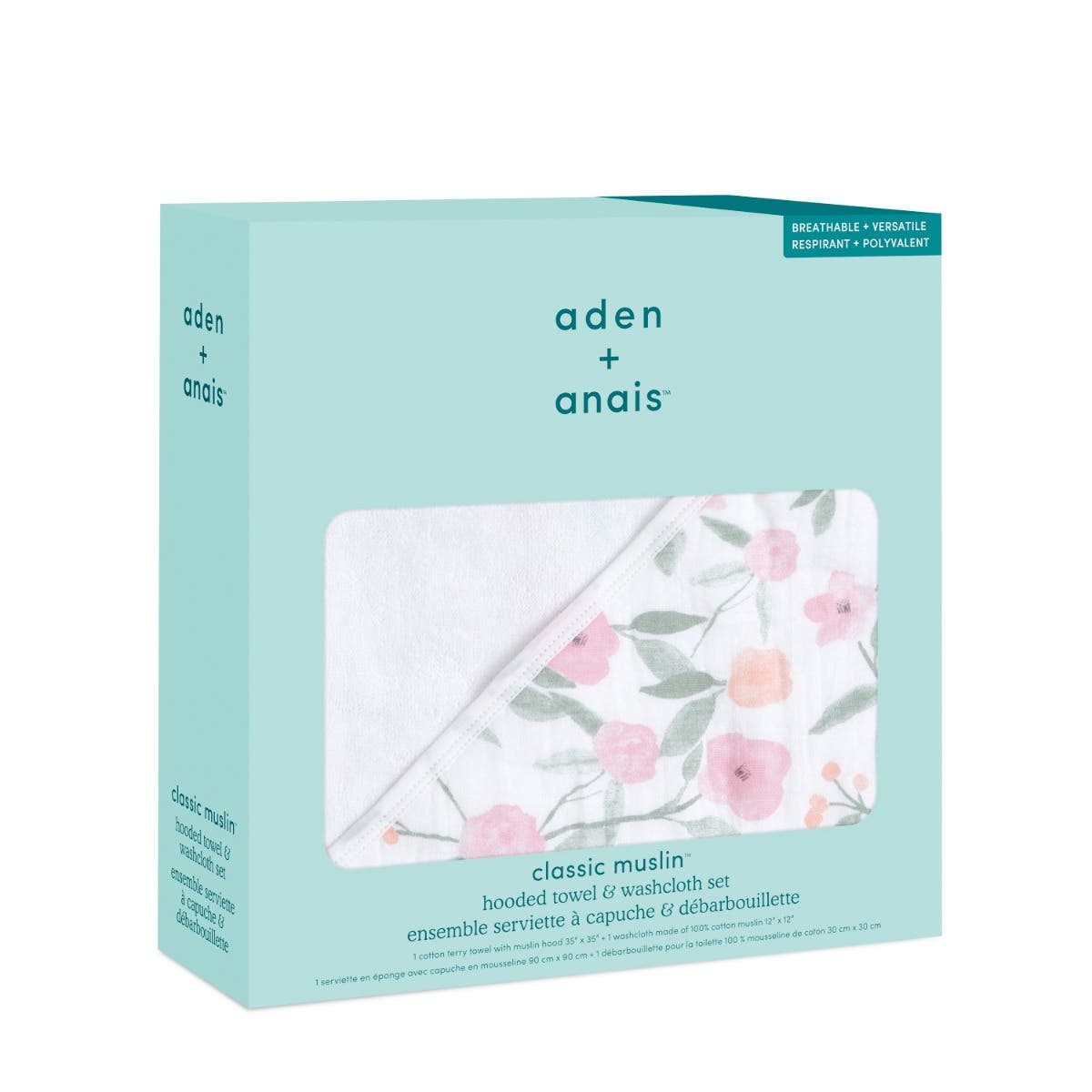 aden-anais-boutique-towel-washcloth-set-serviette-capuche-100-coton-mousseline-o image 4
