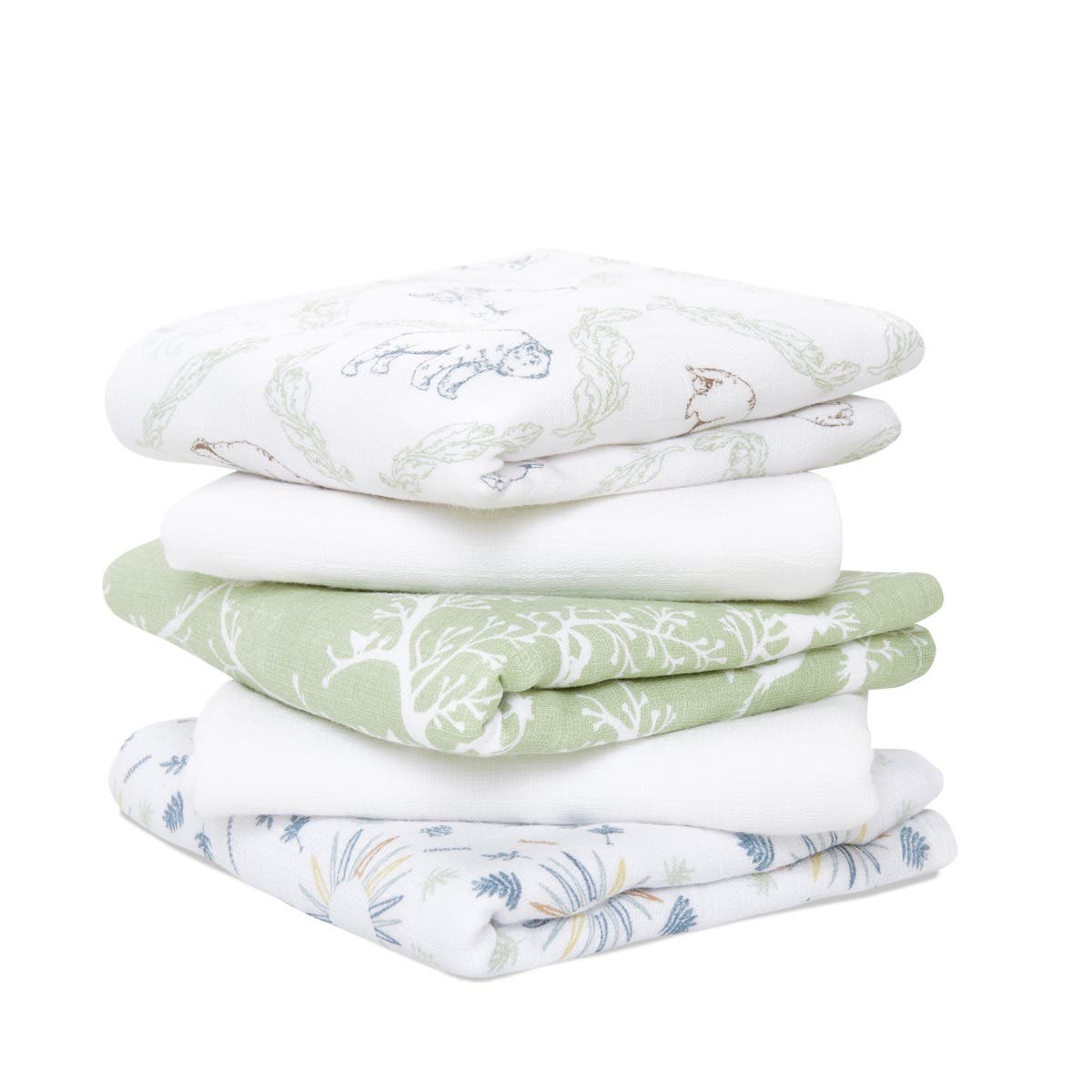 aden-anais-essentials-carr-s-mousseline-musy-squares-5-pack-coton-100-multi-usag image 1