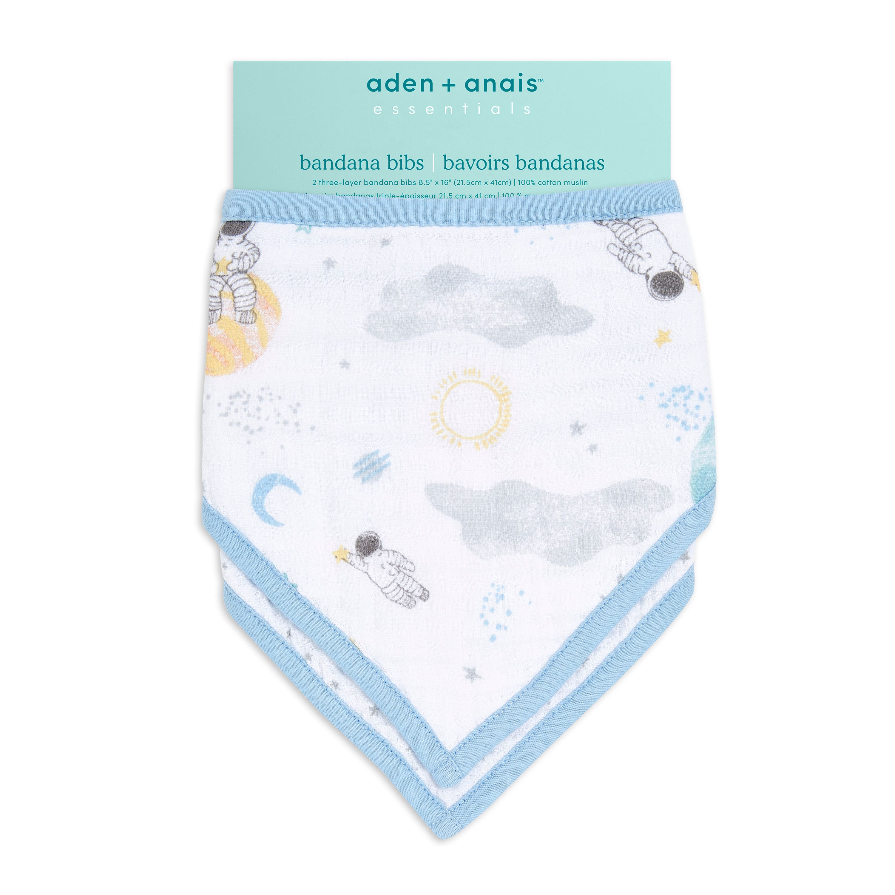 aden-anais-essentials-cotton-muslin-bandana-bibs-2-pack-bavoirs-bandana-3-couche image 4