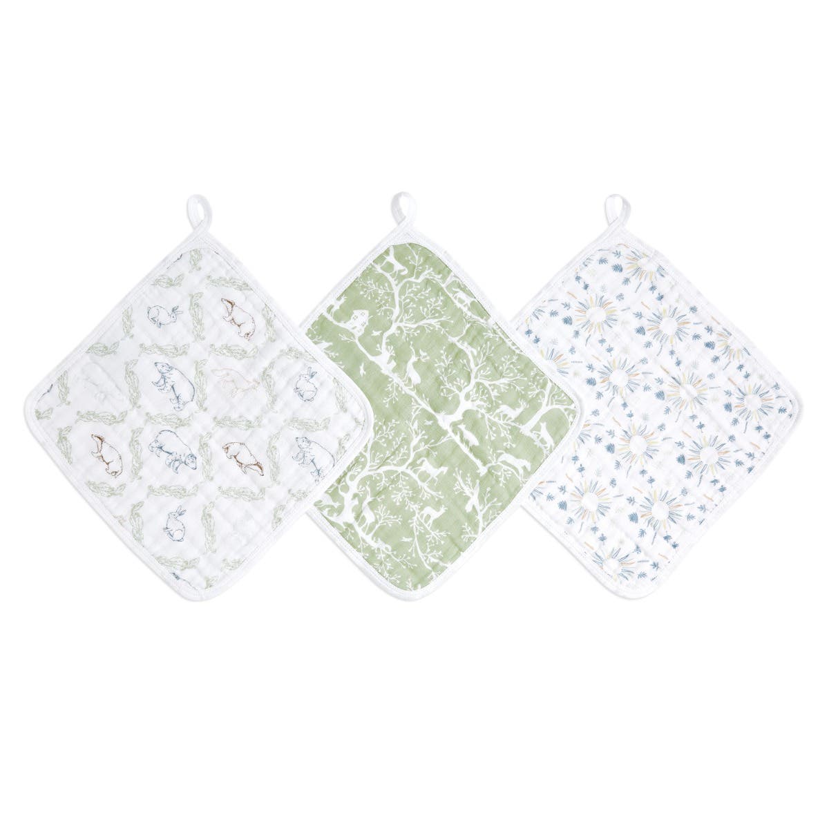 aden-anais-essentials-cotton-muslin-washcloths-3-pack-gants-de-toilette-b-b-en-m image 1