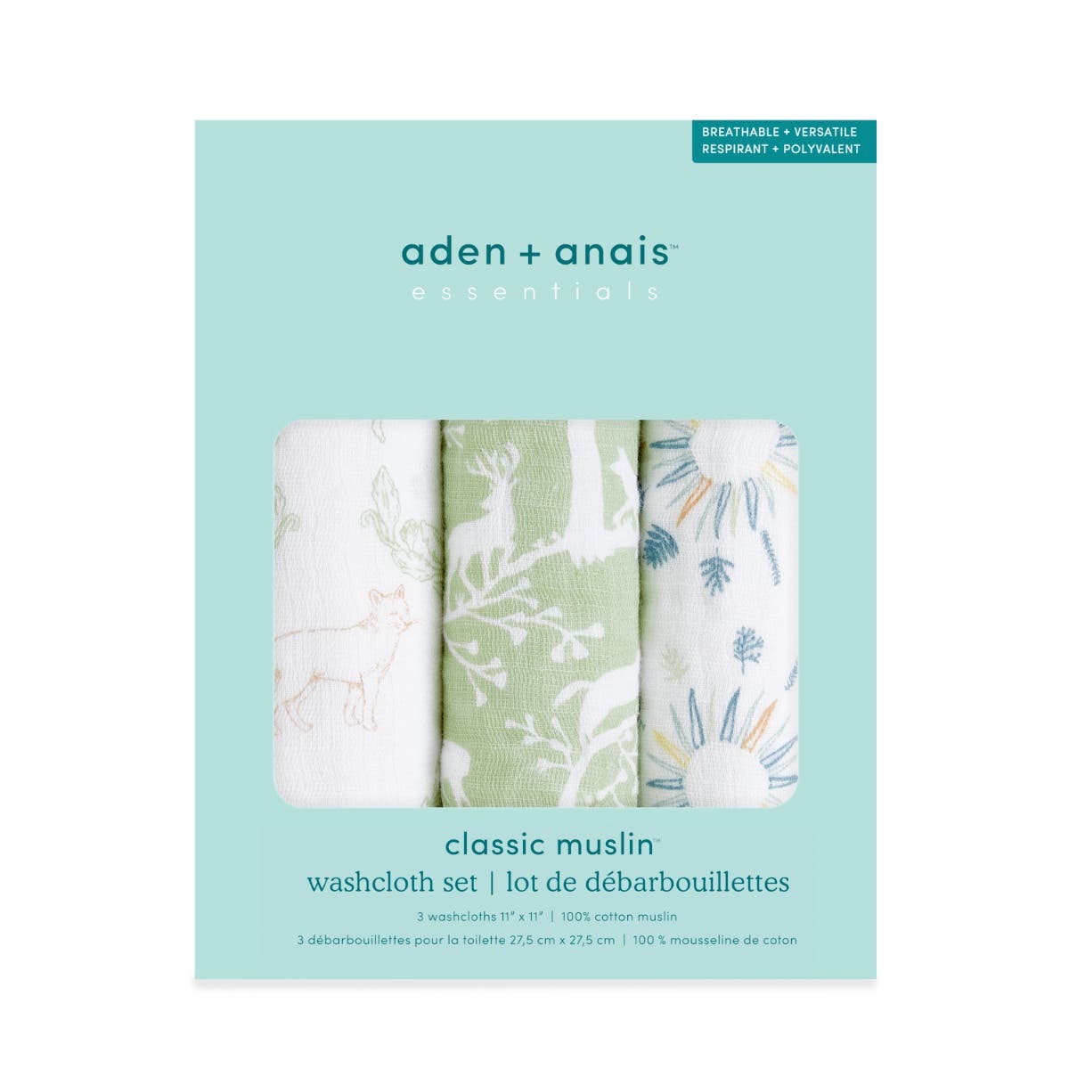 aden-anais-essentials-cotton-muslin-washcloths-3-pack-gants-de-toilette-b-b-en-m image 3