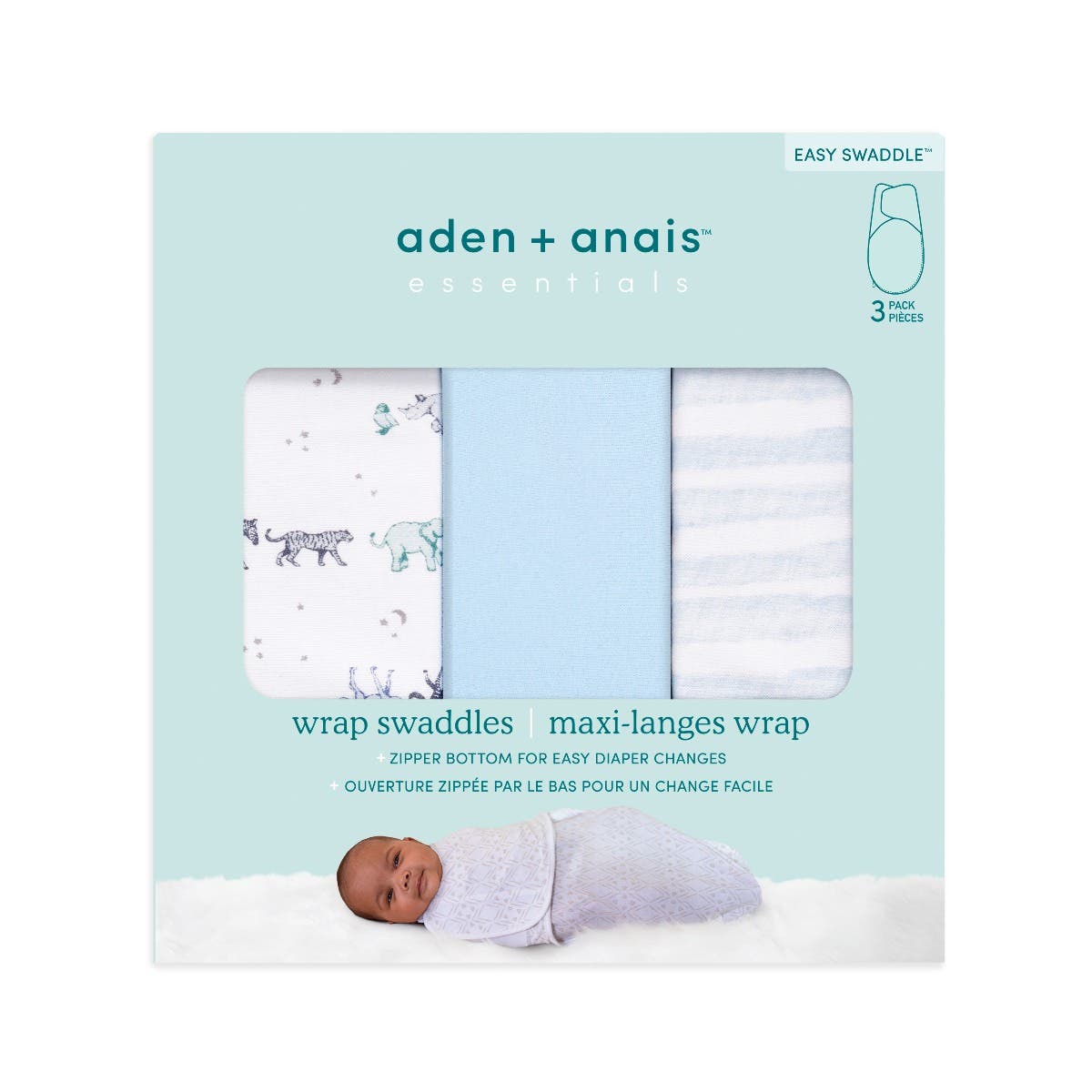aden-anais-essentials-easy-swaddle-wrap-quick-change-3-pack-tog-1-0-ewsk30010 image 6