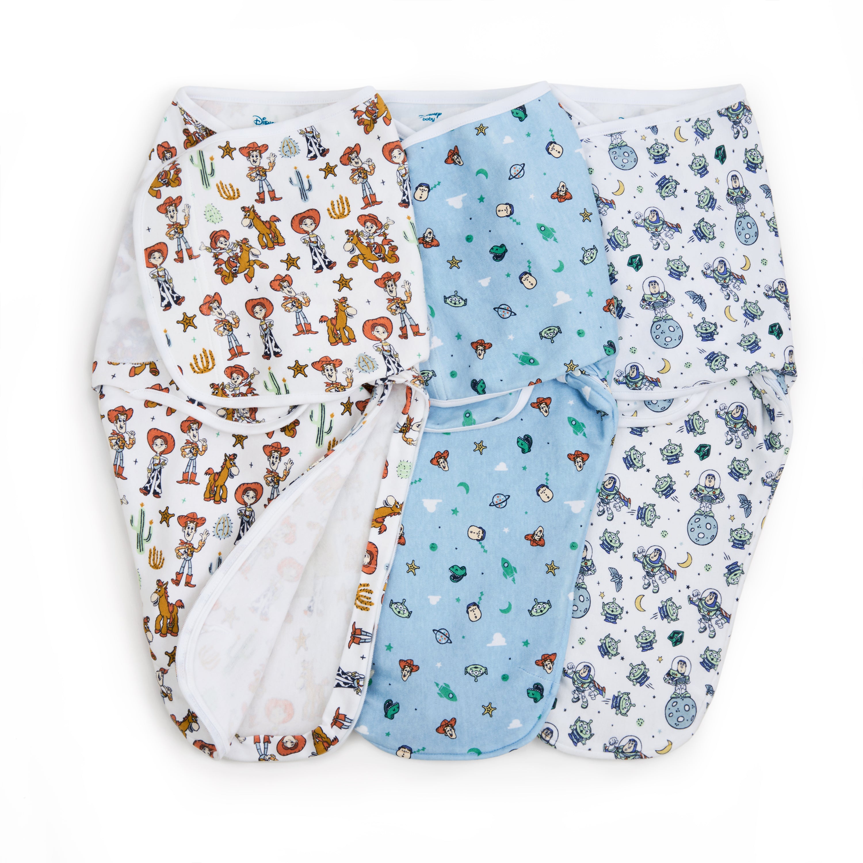 aden-anais-disney-toy-story-essentials-easy-swaddle-wrap-quick-change-lot-de-3-e image 1