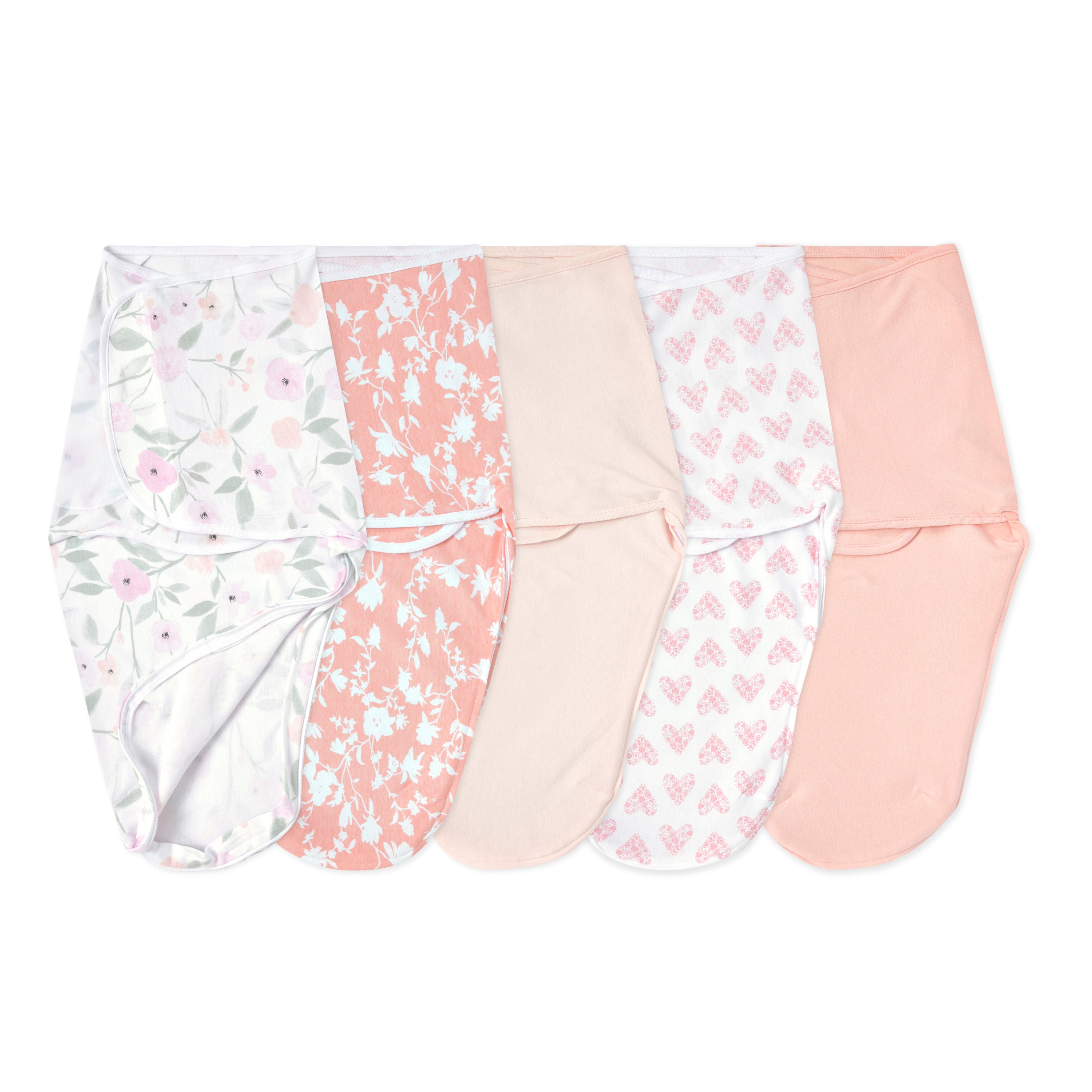 aden-anais-essentials-wrap-swaddle-quick-change-lot-de-5-emmaillotages-fermeture image 1